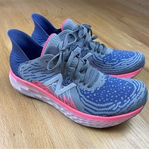 New Balance Women's Fresh Foam 1080 V10 Running Shoe in Steel & Magnetic Blue